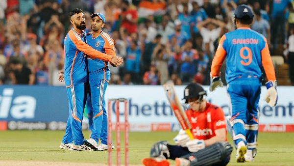 IND vs ENG Varun Chakravarthy and Harshit Rana Help India Defeat England in 4th T20I