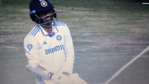 Washington Sundar drops to his knees in agonizing pain after being hit on the box