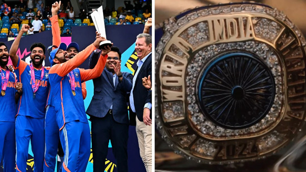 BCCI honours rohit sharma T20 worldcup winners with Champions diamond ring
