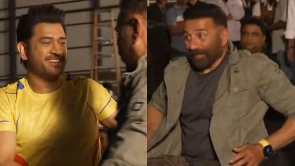 IND vs PAK MS Dhoni to watch India vs Pakistan Champions Trophy 2025 match with Sunny Deol video