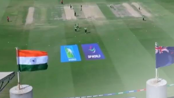 Champions Trophy 2025 Indian flag flying high during PAK vs NZ Match at National Stadium in Karachi