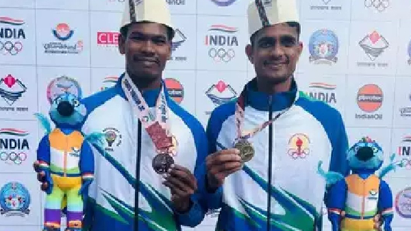 National Games 2025 Medals Andhrapradesh with 12 medals 18th rank Telangana 18 medals spots 26th place