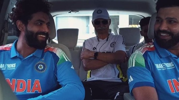 Rohit Sharma and Ravindra Jadeja Talk on ICC Events Ahead of Champions Trophy Photoshoot