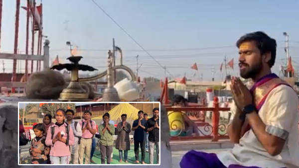 Puja performed in Prayagraj for teamindia s victory in IND vs Pakistan Champions trophy 2025