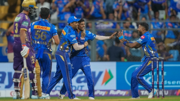 MI vs KKR IPL 2025 Ashwani Kumar s 4 24 on IPL debut bowls KKR out for 116