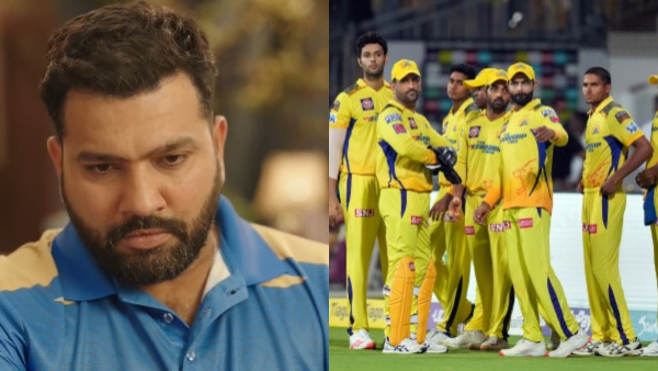 IPL 2025 Rohit Sharma got angry on CSK VS MI promo and broke the glass for Hardik s reply
