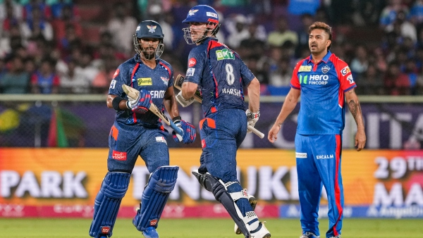 DC vs LSG Nicholas Pooran and Mitchell Marsh helps Lucknow post 209 8