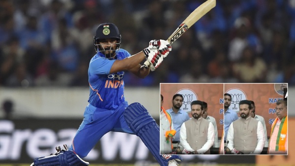 Cricketer Kedar Jadhav Joins BJP and Enters Politics Cricketer Kedar Jadhav Joins BJP and Enters Politics