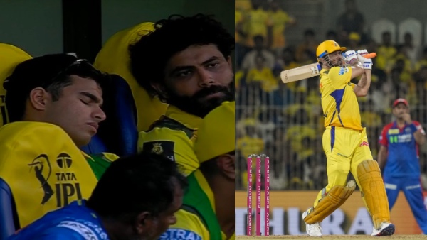 CSK Player Falls asleep Watching his team s Embarrassing Batting vs Delhi Capitals