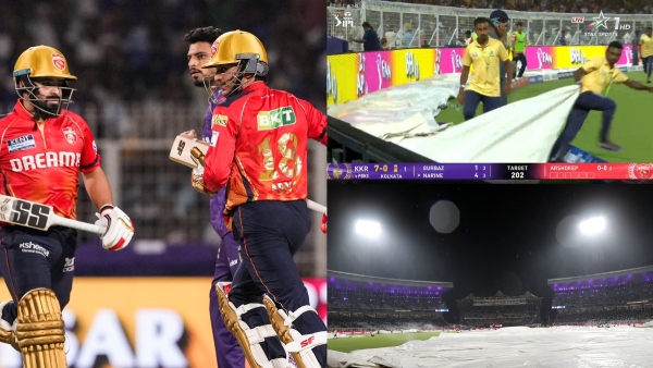 IPL 2025 KKR VS PBKS match cancelled due to rain and One Point to each team