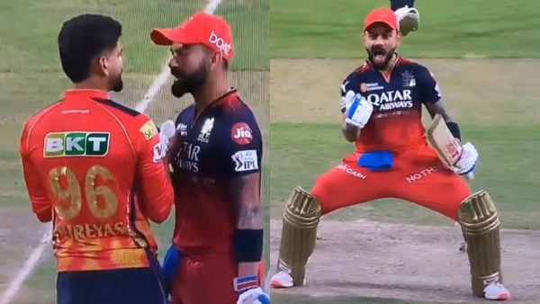 RCB VS PBKS virat Kohli shreyas iyer heated argument video goes viral in ipl 2025
