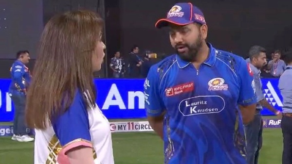 Nita Ambani s Serious Discussion with Rohit Sharma After MI s Victory Over KKR Video Goes Viral