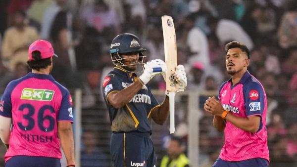GT vs RR IPL 2025 Sai Sudharsan 82 helps Gujarat Titans Post 217 6 Vs Rajastan Royals
