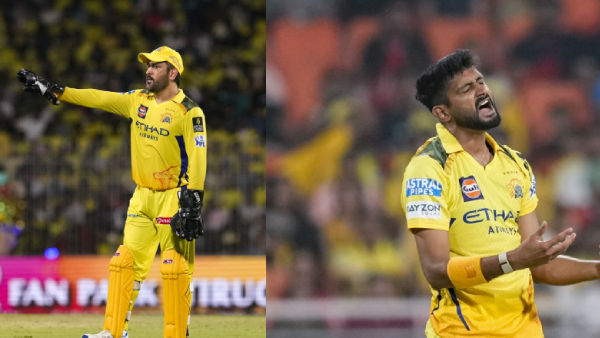 MS Dhoni Loses Cool on Khaleel Ahmed During CSK vs RCB Match Viral Video