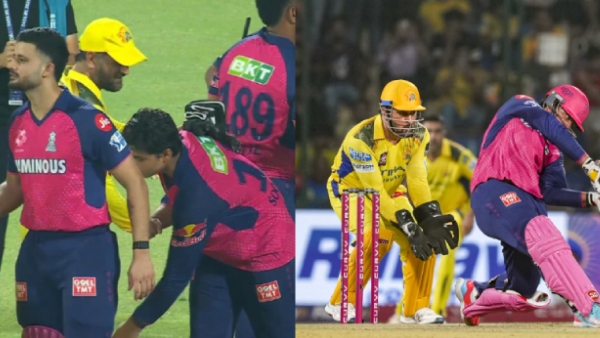 Vaibhav Suryavanshi Touches Dhoni s Feet After RR vs CSK IPL 2025 Match Wins Hearts