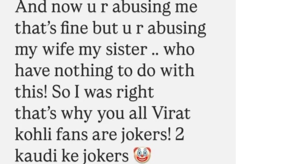 Singer and composer Rahul Vaidya slams Virat Kohli fans