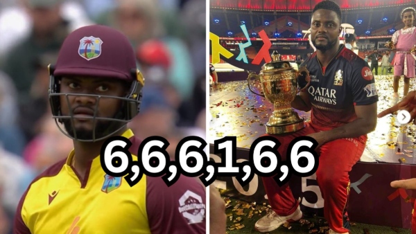 RCB s Romario Shepherd and Jason Holder Smash Five Sixes in an Over in ENG vs WI 2nd T20I