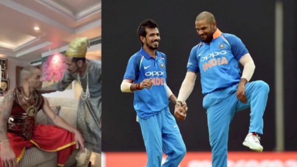Shikhar Dhawan as Duryodhana Chahal as Shakuni Cricketers Mahabharata Video Goes Viral