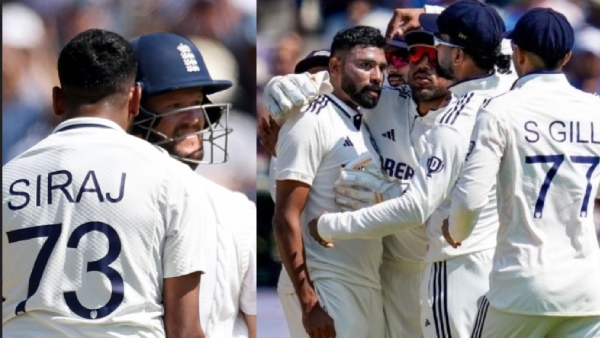 IND vs ENG Heated Clash Between Mohammad Siraj and Ben Duckett in 4th Test at Manchester IND vs ENG Heated Clash Between Mohammad Siraj and Ben Duckett in 4th Test at Manchester