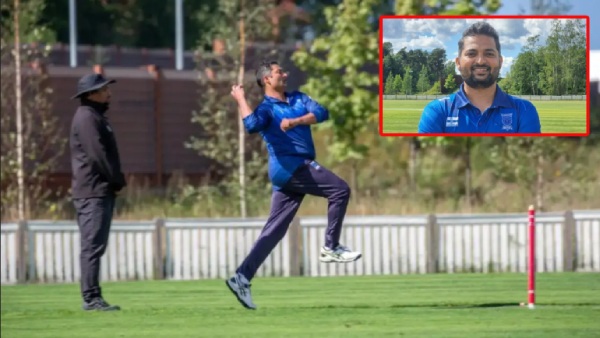 Mahesh Tambe Takes 5 Wickets in 8 Balls at 40 T20 Sensation in Finland vs Estonia