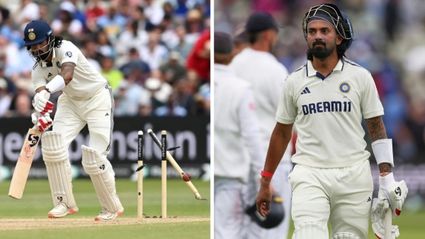 IND vs ENG 2nd Test Josh Tongue Uproots KL Rahul s Middle Stump with a Beauty Video