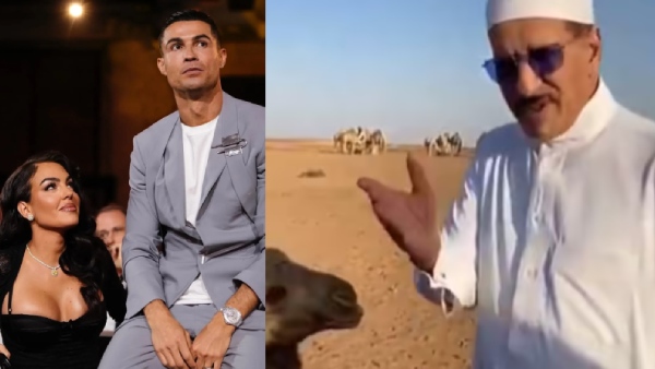 Love Ride on a Camel Cristiano Ronaldo Gets a Traditional Saudi Surprise Gift