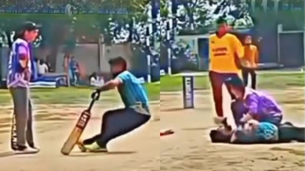 Cricketer Collapses Dies of Cardiac Arrest After Hitting a Six in Viral Video