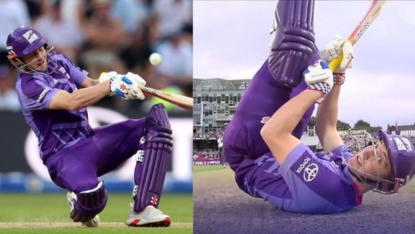 Harry Brook s Daring Dil-Scoop Six on First Ball Goes Viral in The Hundred