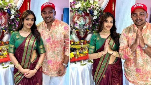 Prithvi Shaw Celebrates Ganesh Chaturthi With Actress Akriti Agarwal