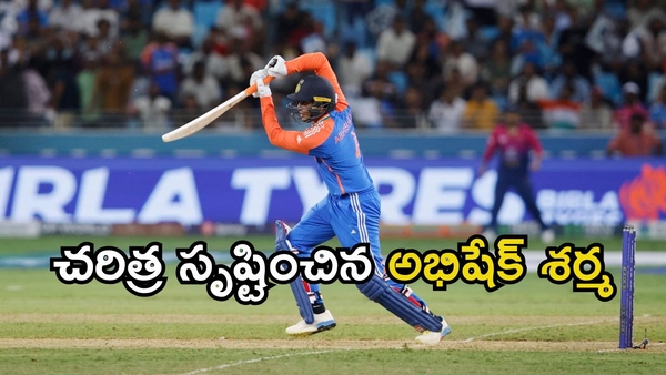Abhishek Sharma Creates History Becomes First Indian to Hit Six Off First Ball of T20I Chase