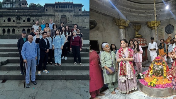 Sachin Tendulkar s Future Daughter-in-Law Saniya Chandok Joins Family Trip to Maheshwar