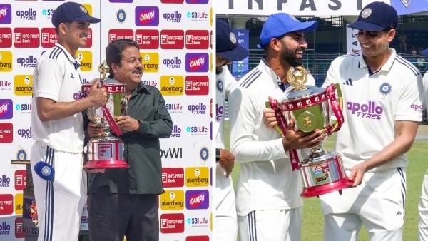 Shubman Gill Follows MS Dhoni s Tradition Hands Trophy to N Jagadeesan in Heartwarming Gesture