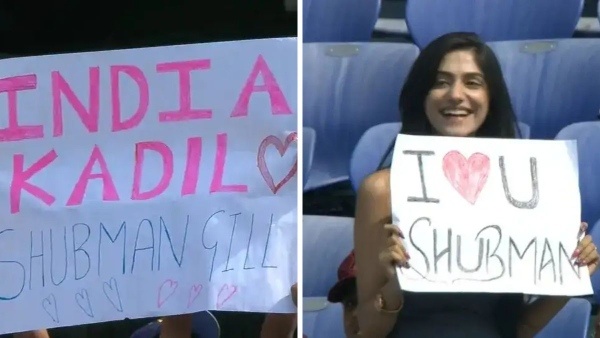 I Love You Shubman Gill Viral Mystery Girl s Proposal at IND vs WI 2nd Test