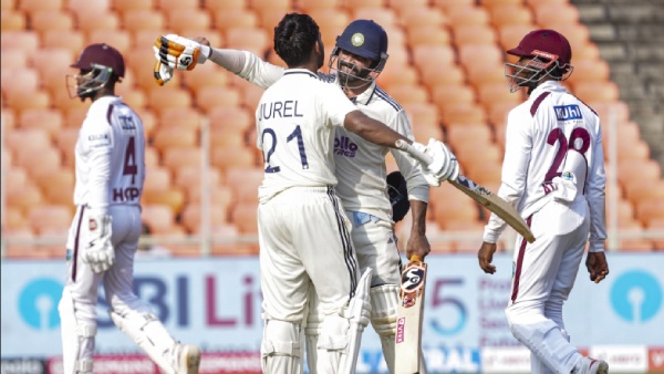 KL Rahul Dhruv Jurel Ravindra Jadeja Centuries Bury West Indies Threat of Innings Defeat Looms