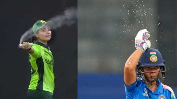 IND W vs PAK W Match Halted Due to Insects Pakistan Captain Fatima Sana Sprays Pitch