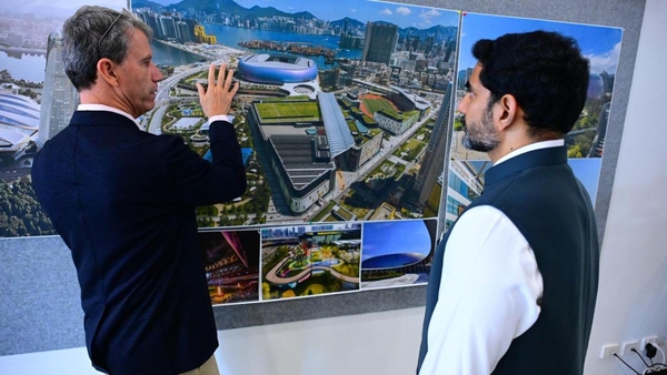 Nara Lokesh Meets Papul s Architect Company Officials to Develop Andhra Pradesh as a Sports Hub