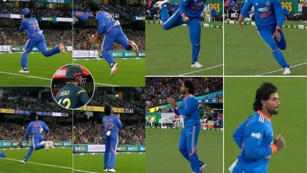 IND vs AUS 2nd T20I Tilak Varma s Stunning Boundary-Line Catch Dismisses Travis Head