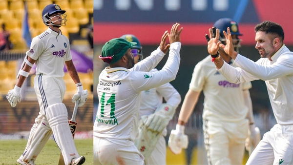 IND vs SA 2nd Test India Suffer Batting Collapse in Guwahati