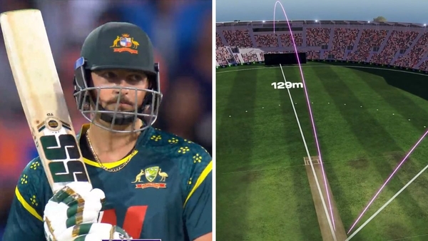 Tim David Creates History with a Massive 129-Meter Six Against India in 3rd T20I