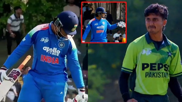 IND vs PAK Viral Video Vaibhav Suryavanshi Fiery Reaction After Pakistan Players Overaction