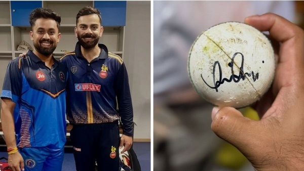 Virat Kohli Signs Ball for Gujarat Bowler Who Dismissed Him in Vijay Hazare Trophy