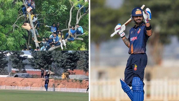 Virat Kohli Mania Peaks as Fans Climb Trees to Watch His Match-Winning Knock in Vijay Hazare Trophy