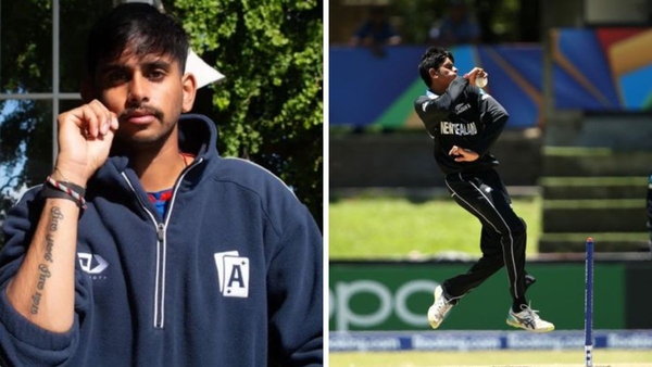 IND vs NZ Rajinikanth Punchline Tattooed NZ Spinner Adithya Ashok All Set for India Challenge