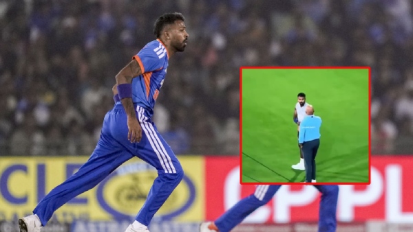 Hardik Pandya and Murali Kartik involved in a heated exchange on field Viral video from Raipur