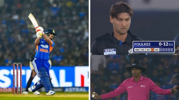 IND vs NZ Ishan Kishan Hits 11 Runs Off a Single Delivery Against Zakary Foulkes in 2nd T20I