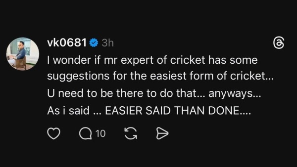 Virat Kohli s Brother Throws Another Subtle Jibe at Sanjay Manjrekar After Kohli s 124 in IND vs NZ 3rd ODI