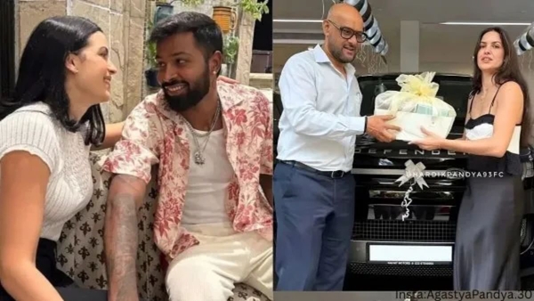Hardik Pandya Sets Co-Parenting Goals Gifts Rs 4 Crore Land Rover Defender to Son Agastya and Natasa