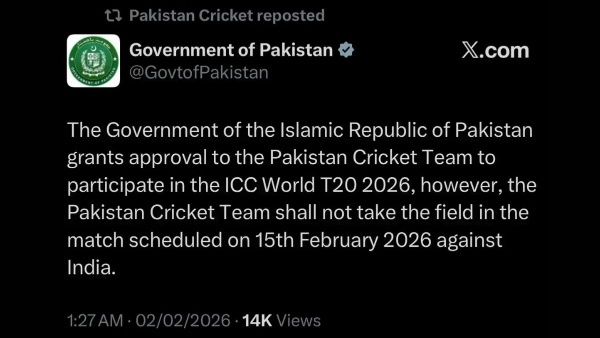 Pakistan to boycott T20 World Cup 2026 group match against India But Play In Tournament