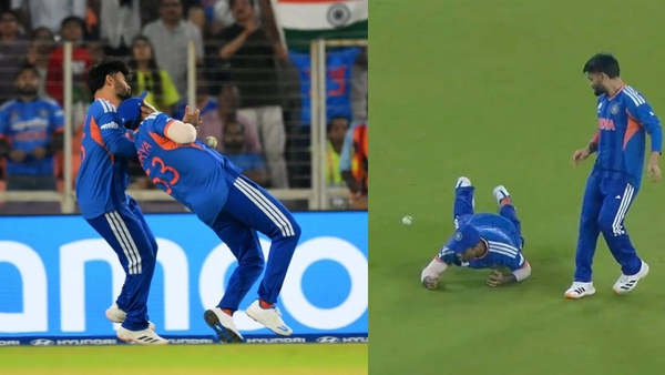 IND vs NED Suryakumar Yadav Scolds Rinku Singh After Near-Collision Over Dropped Catch Video Goes Viral