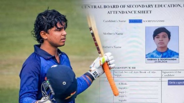 Vaibhav Suryavanshi 10th Board Exams U-19 World Cup Star to Appear for CBSE Exams in Bihar